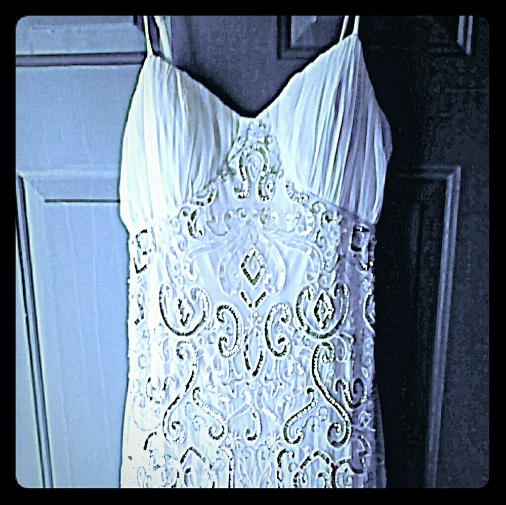 Fit & Flair Beaded Bodice Wedding Dress